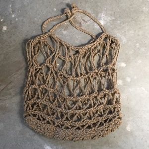 VINTAGE Jute Rope Tote